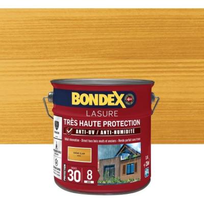 Revêtement Bois Durable: BONDEX LASURE 8 ans Chêne Clair - 2,5L