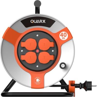 Enrouleur QUARX Chantier 40m - Tambour Métallique