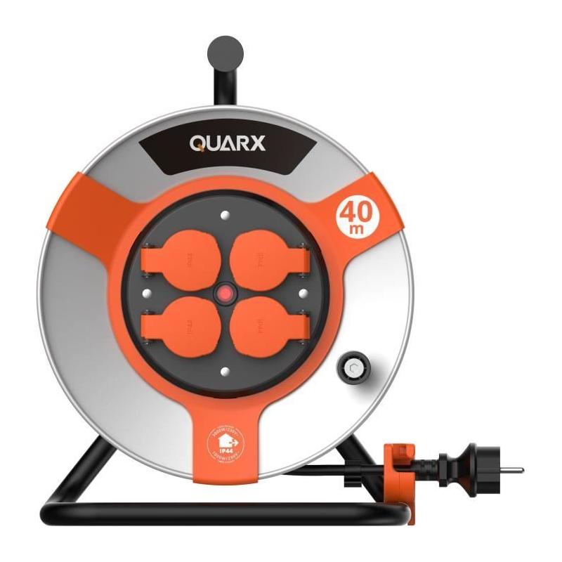 Enrouleur QUARX Chantier 40m - Tambour Métallique