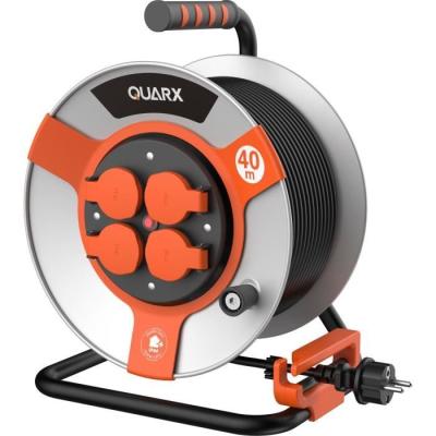 Enrouleur QUARX Chantier 40m - Tambour Métallique
