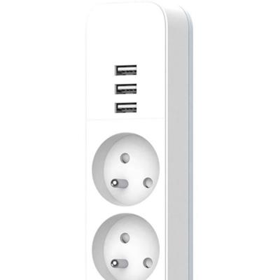 Multiprise QUARX - 4 prises + 3 ports USB - Câble 1,5m