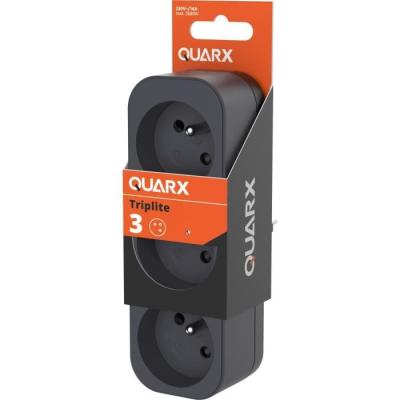 Triplite compacte QUARX - 3P 16A - Conforme NF - Dimensions colis: 5x17x8 cm