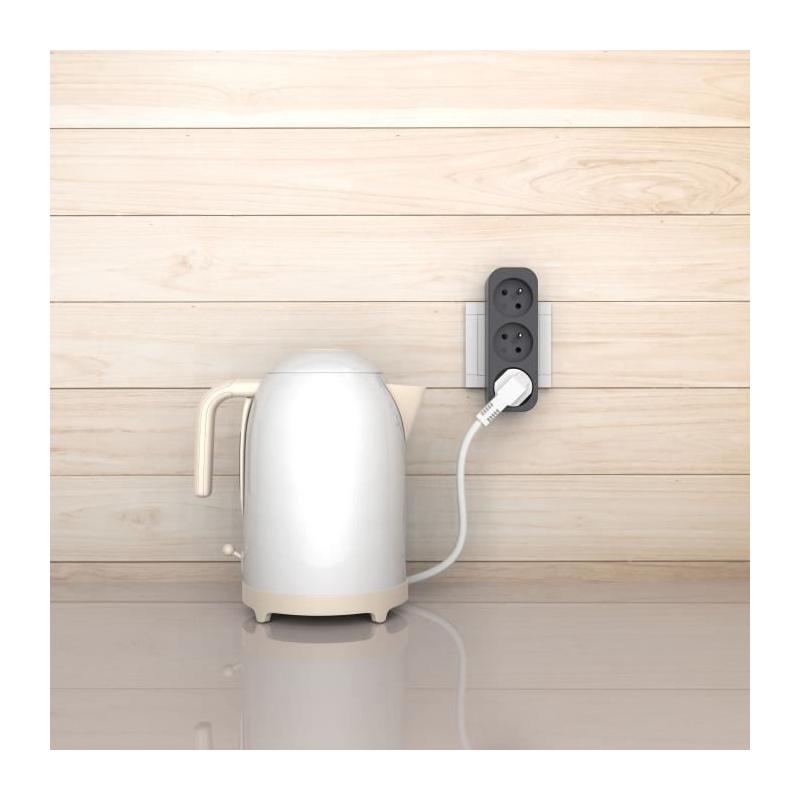 Triplite compacte QUARX - 3P 16A - Conforme NF - Dimensions colis: 5x17x8 cm