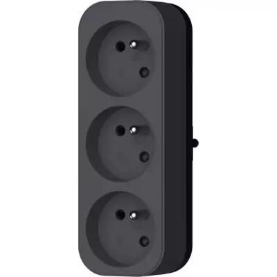 Triplite compacte QUARX - 3P 16A - Conforme NF - Dimensions colis: 5x17x8 cm