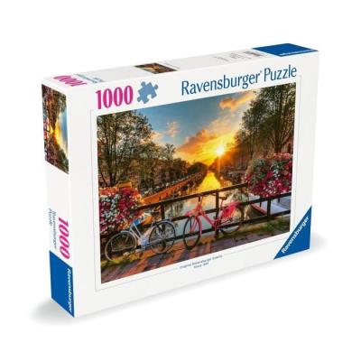 Puzzle 1000 pièces Vélos à Amsterdam - Qualité supérieure