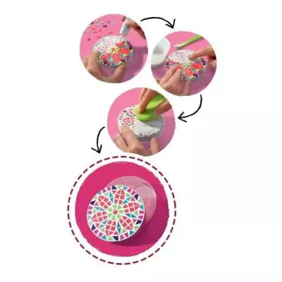 Coffret Maxi Mosaique Ravensburger - Créez 3 objets en mosaïque