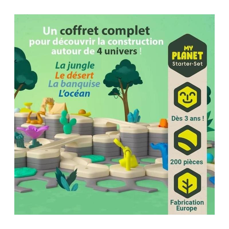 Gravitrax Junior - Starter Set XXL My Planet 184 pièces - Circuit de billes fun