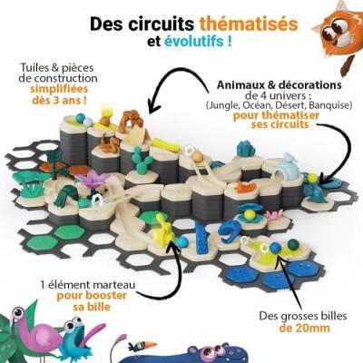 Gravitrax Junior - Starter Set XXL My Planet 184 pièces - Circuit de billes fun