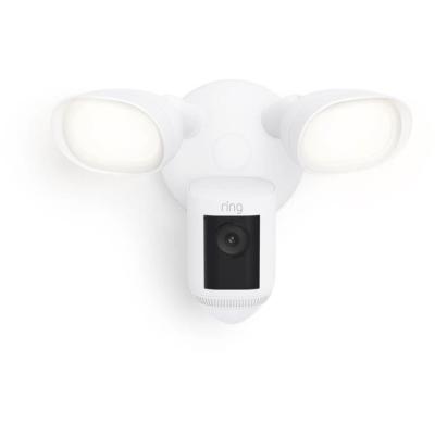 Caméra de Surveillance RING Spotlight Pro Câblée Blanc - Compacte et Performante