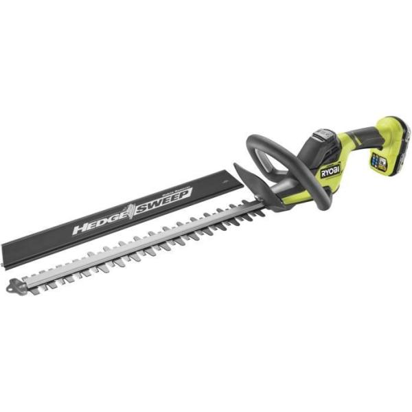 RYOBI - Taille-haies LINEA 18V ONE+ - design en ligne - lames 50 cm - écartement 24 mm + batterie 2,0 Ah & chargeur - RY18HT50A