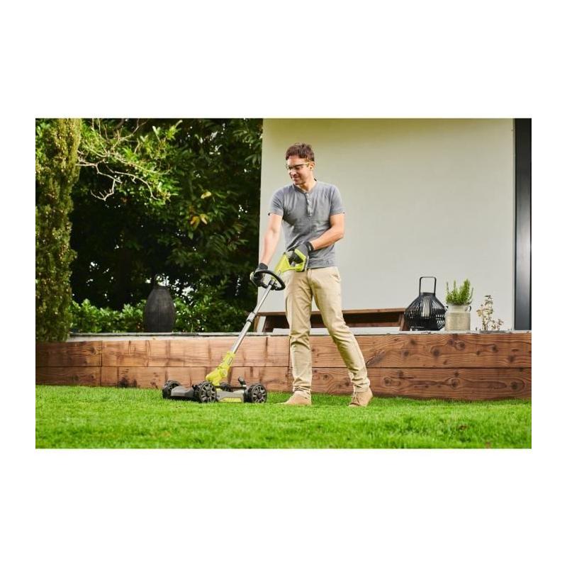 Tondeuse 3-en-1 18V ONE+ RYOBI - Coupe 30 cm + batterie 2 Ah - RY18LMC30A