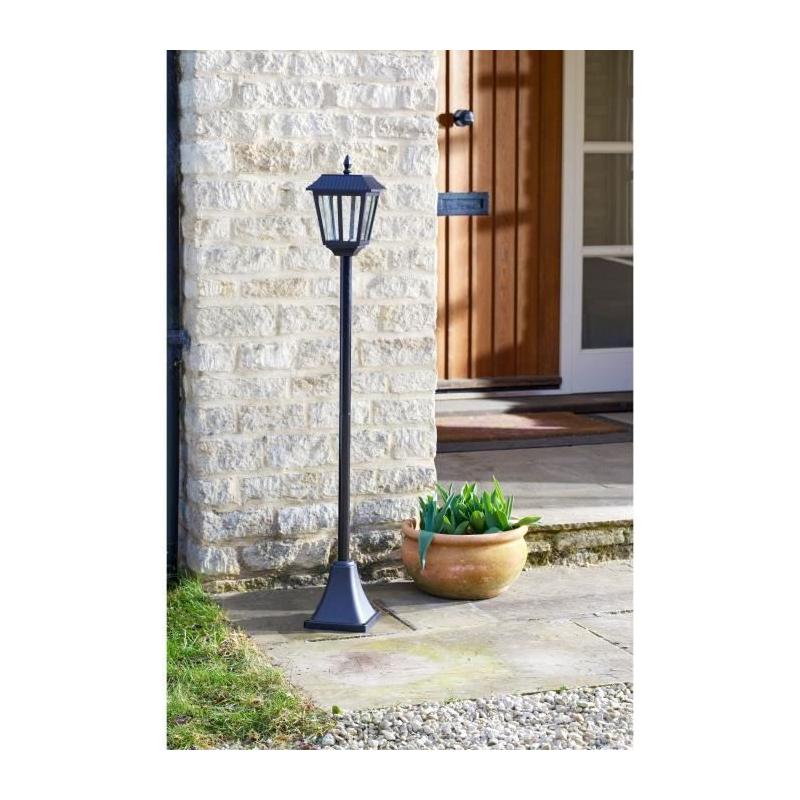 Lampadaire solaire SMART GARDEN Metro 20 lumens Noir - 130 x 18 cm