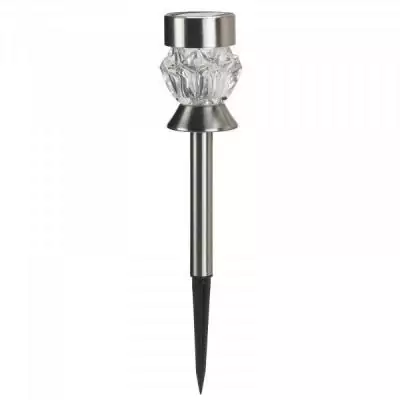 Pack de 4 balises solaires verre Crystal - SMART GARDEN | Longueur: 36cm, Largeur: 17cm, Hauteur: 12cm