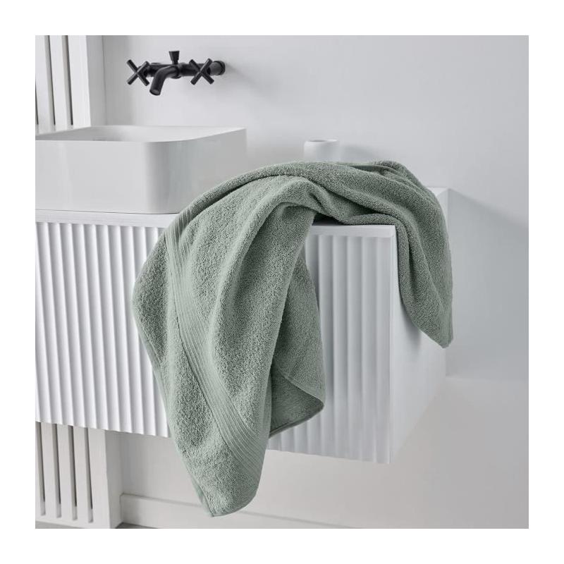 Drap de Bain TODAY 90x150 cm 100% Coton - Celadon: Douceur et Qualité