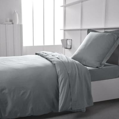 Housse de couette TODAY Essential en coton uni - 140x200 cm - Acier