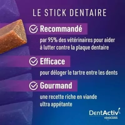 DentActiv - 10 Bâtonnets pour Hygiène Bucco-Dentaire Chat