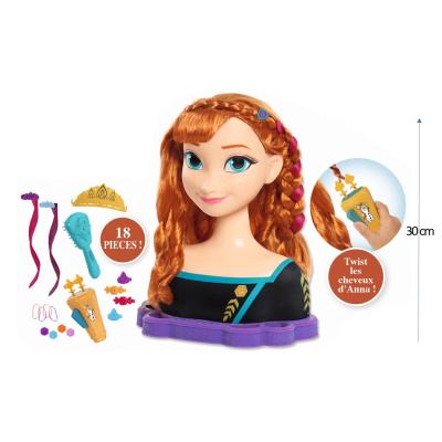 Disney Princess La Reine des Neiges 2 - Tête à Coiffer Deluxe - Anna