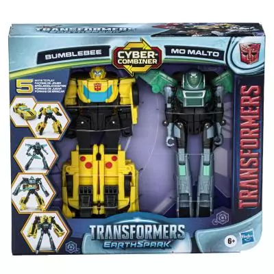 Transformers EarthSpark Cyber-Combiner Bumblebee et Mo Malto