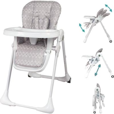Chaise haute BAMBISOL multipositions - Inclinable - Pour 3 ans max - Beige / Blanc