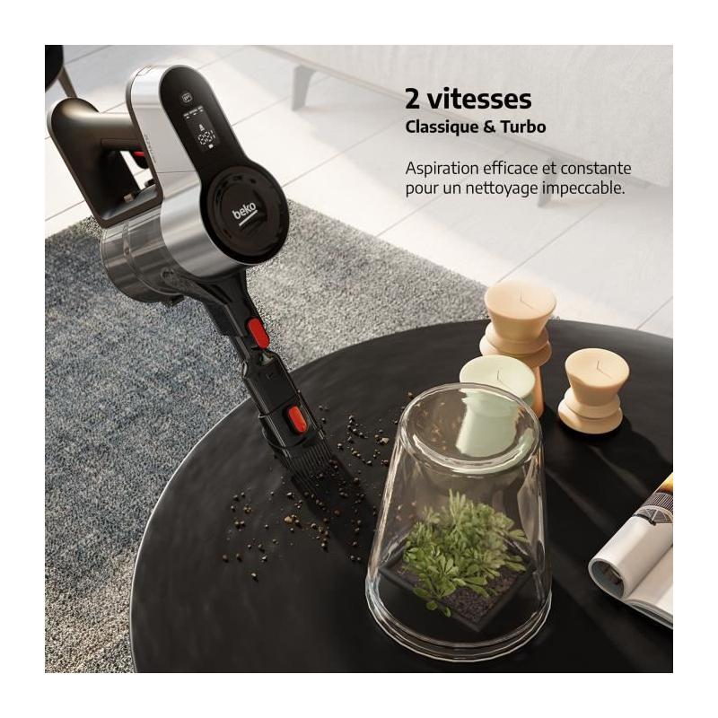Aspirateur balai BEKO VRT50121VR - Puissant et Compact