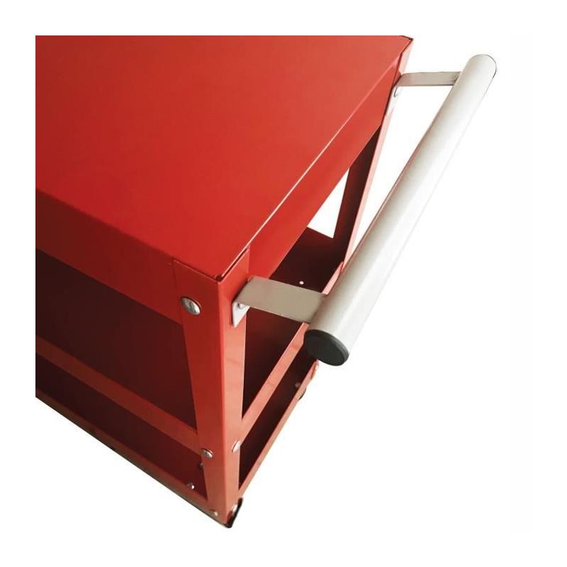 Servante d'atelier 3 plateaux sur roues DOMAC - Rouge - Compacte et pratique