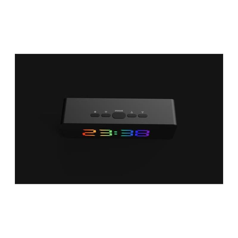 Réveil LED RGB EVOOM MIRROR - Miroir intégré avec emballage compact