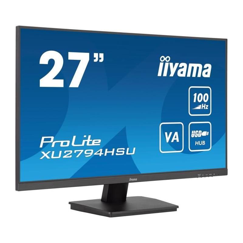 Ecran PC IIYAMA 27" VA FHD 1920x1080 - 1ms 100Hz - Pied réglable