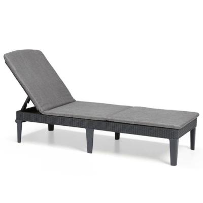 Bain de soleil Allibert by KETER - JAIPUR - Gris graphite - Dossier réglable