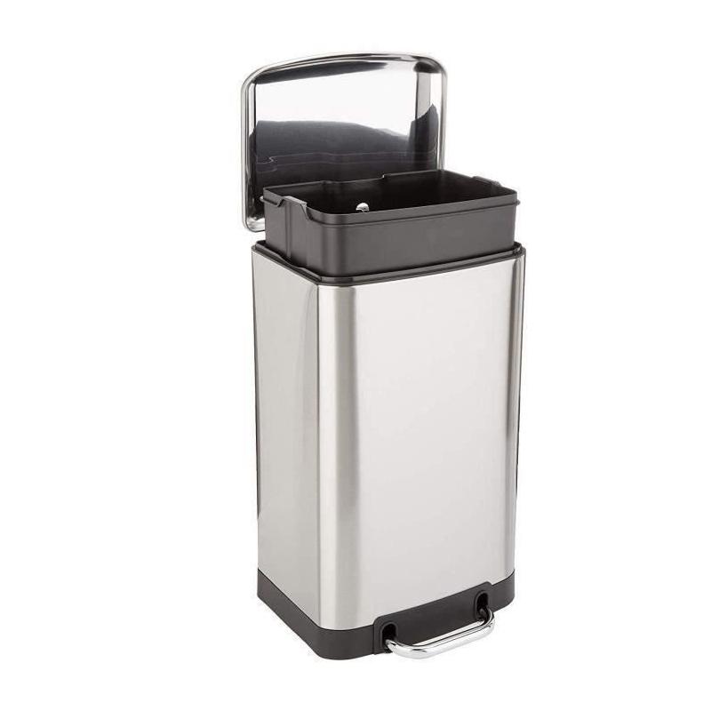 Poubelle à pédale GREENWICH - Design Inox 30L