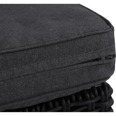 Salon de jardin Moorea Allibert - Gris graphite - 5 personnes