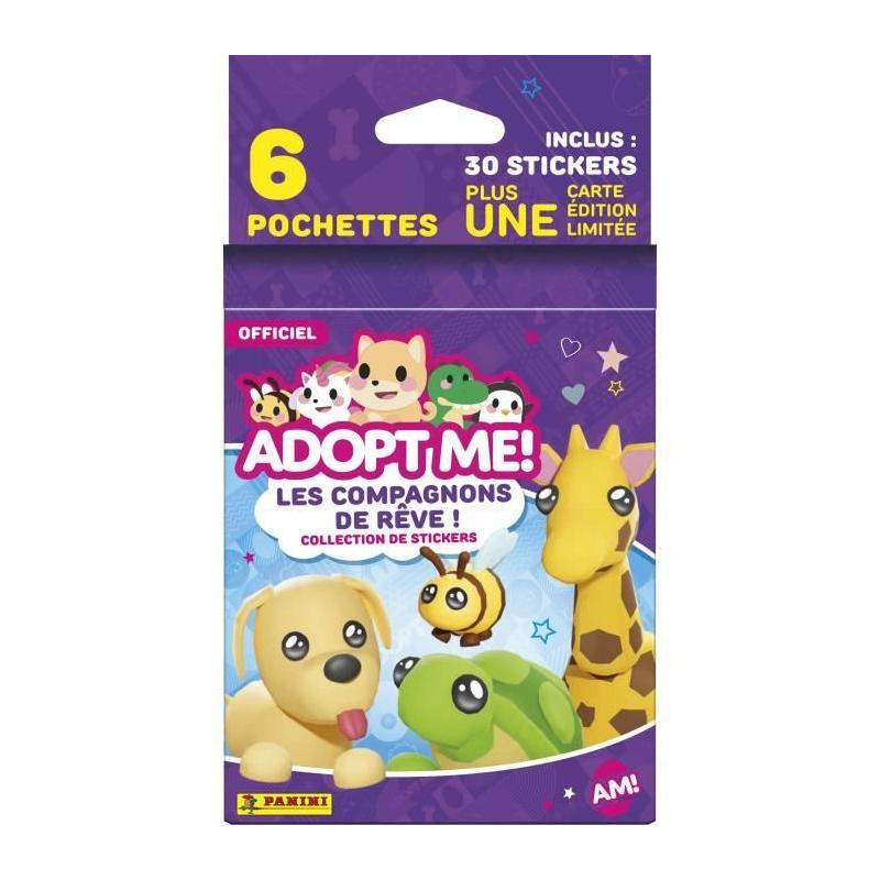 Stickers PANINI Adopt Me! Roblox - Blister 6 pochettes - Édition limitée - 35 stickers