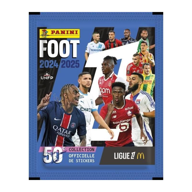 Stickers PANINI Foot Ligue 1 2024-2025 McDonald's - Pack de 8 + 1 légendaire