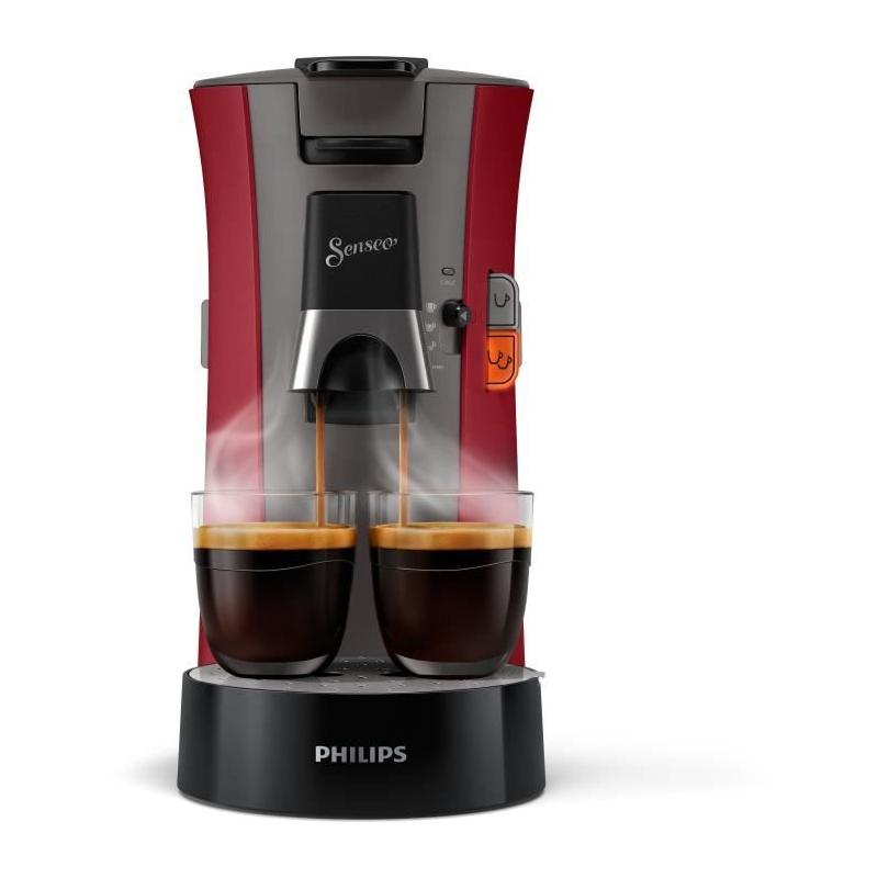 Machine à café dosettes SENSEO - PHILIPS - CSA240/91 - Rouge intense