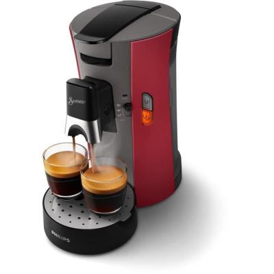 Machine à café dosettes SENSEO - PHILIPS - CSA240/91 - Rouge intense