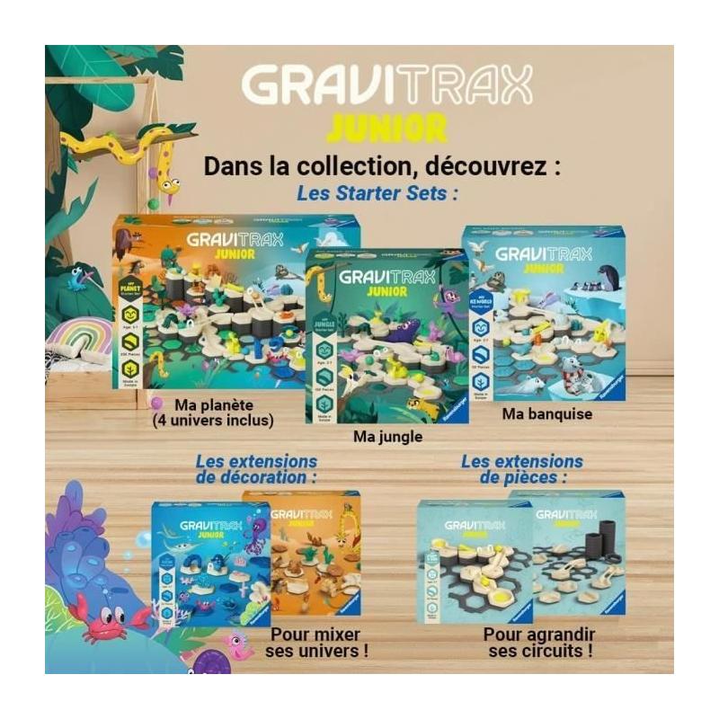 Gravitrax Junior - Starter Set My Jungle 97 pièces - Circuit de billes - Ravensburger