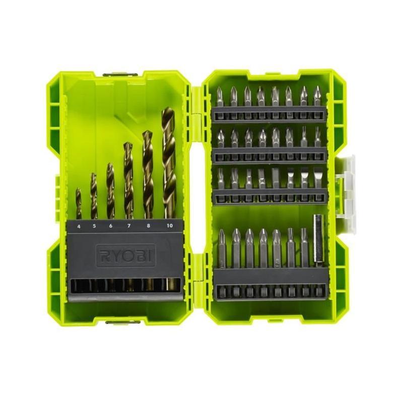 Ensemble de perçage et vissage 38 accessoires RYOBI