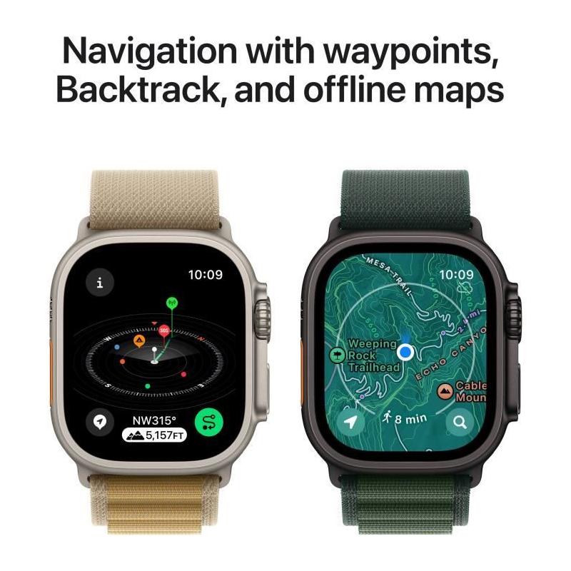 Apple Watch Ultra 2 GPS + Cellular - Boîtier Black Titanium - Bracelet Milanese Loop