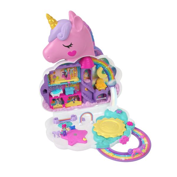 Polly Pocket – Salon de Coiffure Licorne Arc-en-ciel