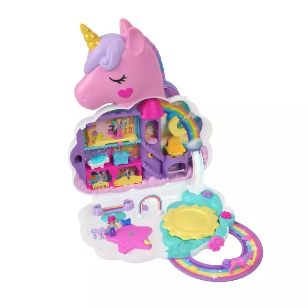 Polly Pocket – Salon de Coiffure Licorne Arc-en-ciel