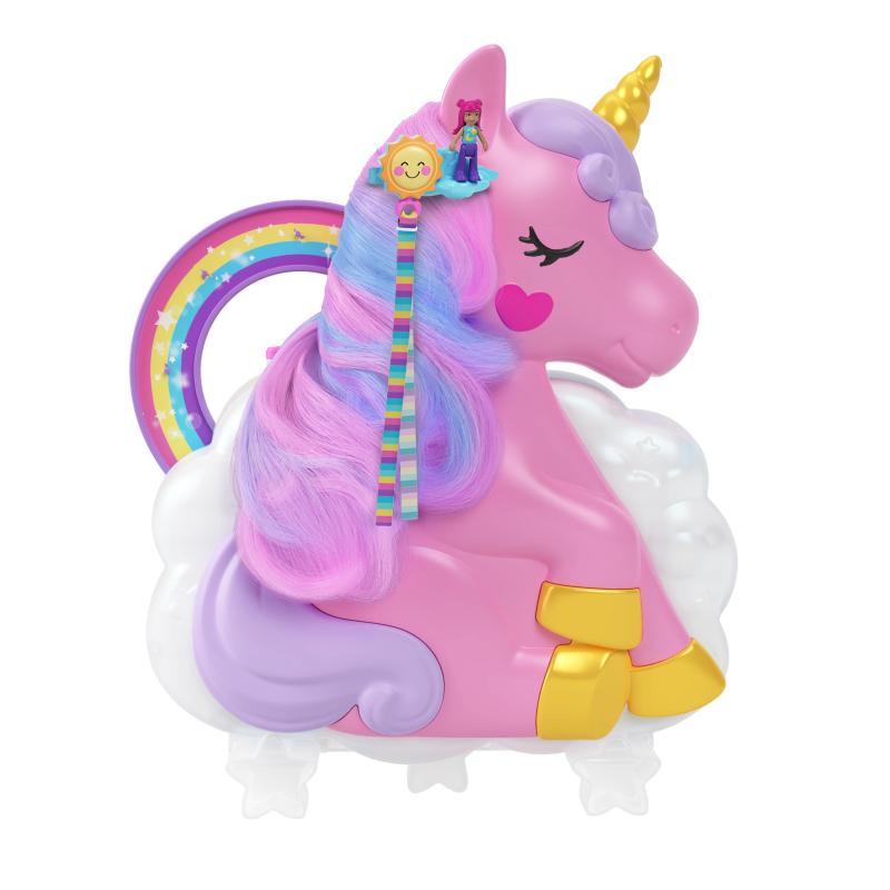 Polly Pocket – Salon de Coiffure Licorne Arc-en-ciel