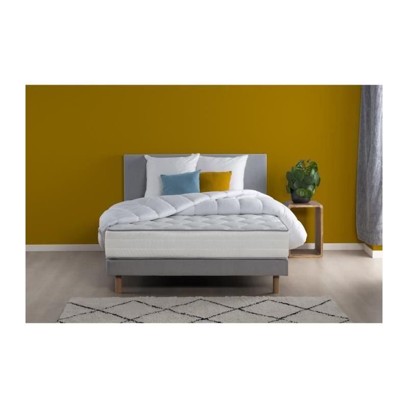 Pack Complet Matelas 160x200 + Sommier + Couette + 2 Oreillers - DEKO DREAM