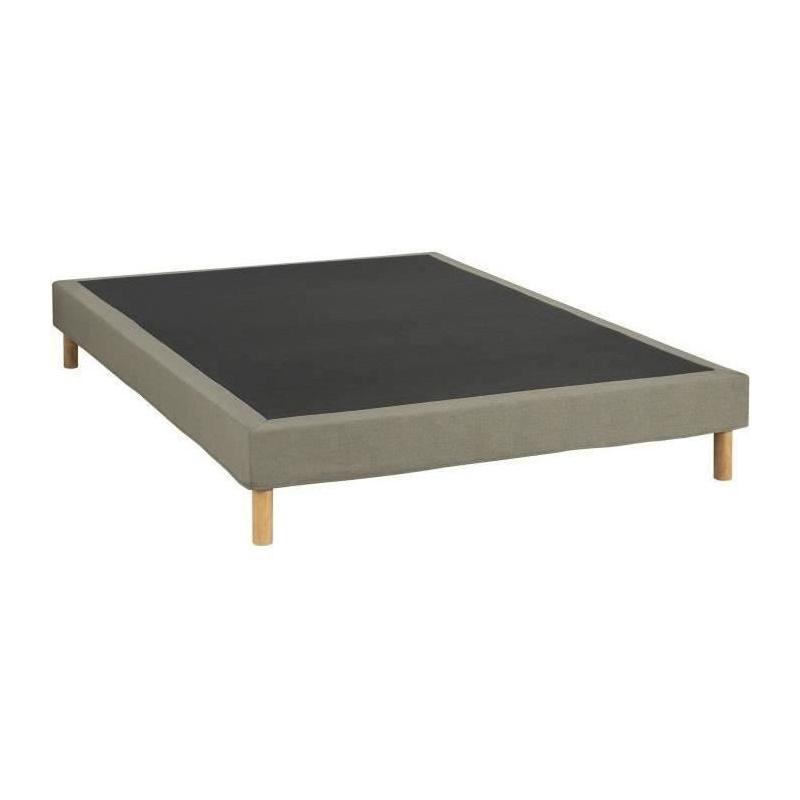 Sommier tapissier 140x190 cm Vert olive - Kit DEKO DREAM Eazyx