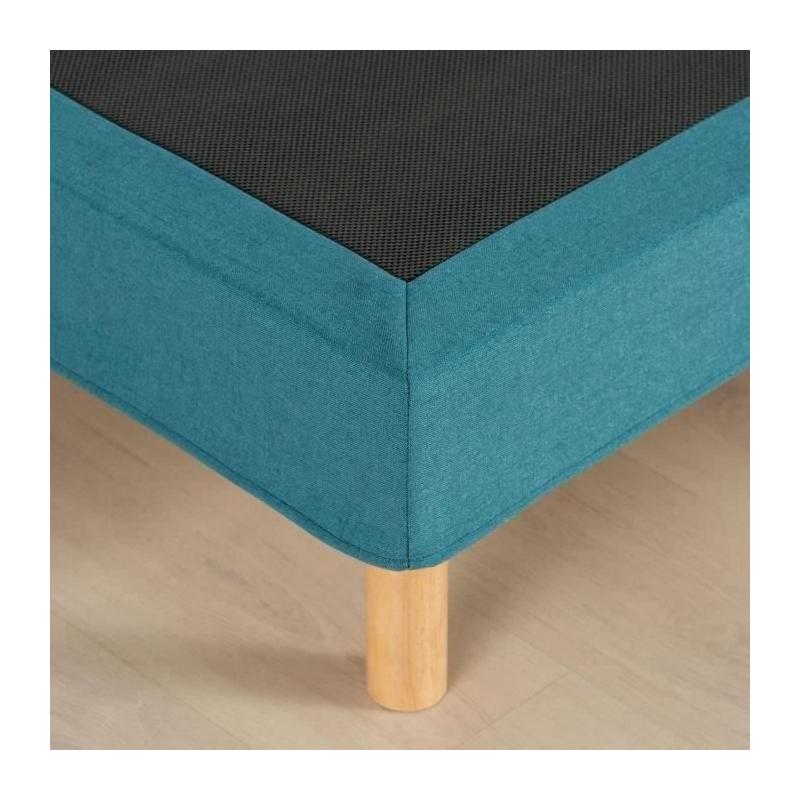 Sommier tapissier 140x190 cm Bleu turquoise - Kit DEKO DREAM Eazyx