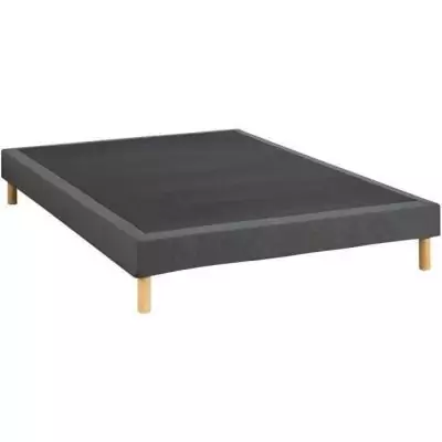 Sommier tapissier 140x190 cm Gris anthracite - Facile à monter