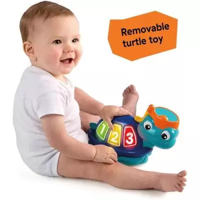 Aire d'éveil bébé multi-jouets pivotant 360° - Neptune - Jouet tortue amovible Aire d'éveil bébé multi-jouets pivotant 360° - Neptune - Jouet tortue amovible