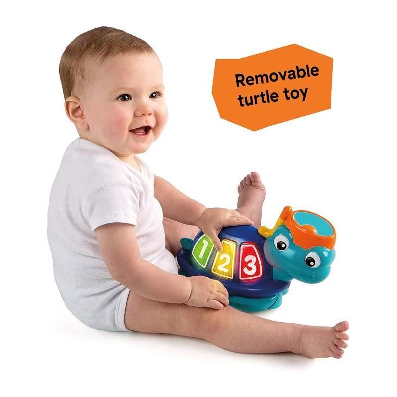 Aire d'éveil bébé multi-jouets pivotant 360° - Neptune - Jouet tortue amovible