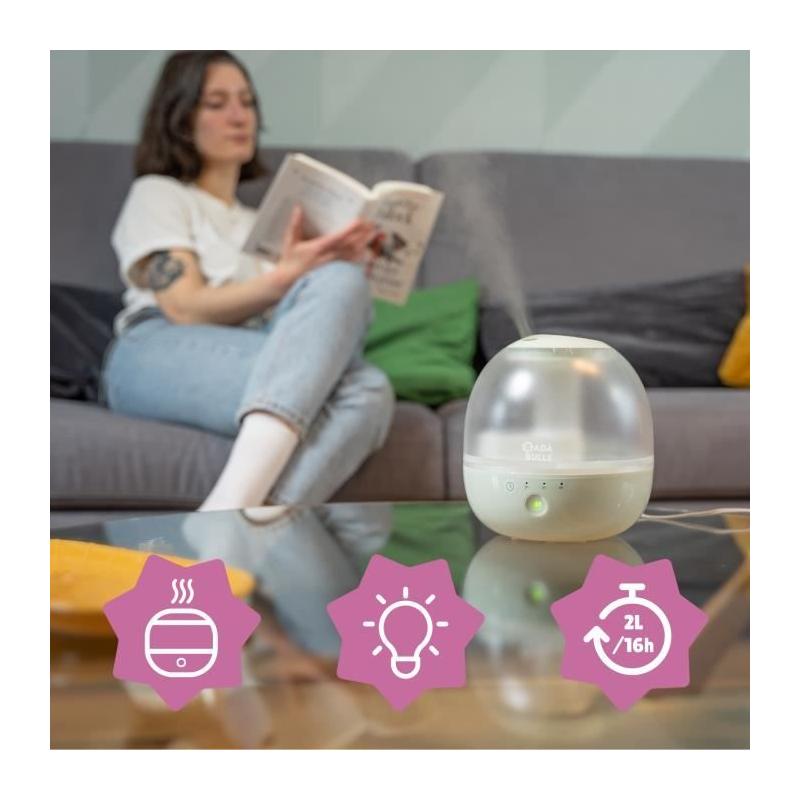 Humidificateur d'Air Bubble Badabulle - Veilleuse Intégrée