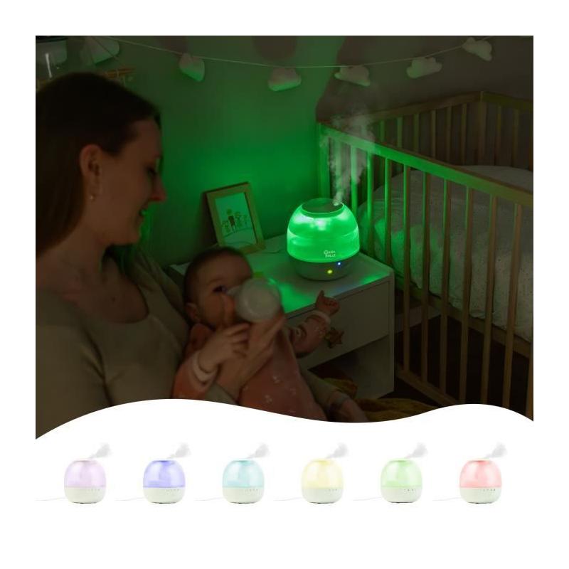 Humidificateur d'Air Bubble Badabulle - Veilleuse Intégrée