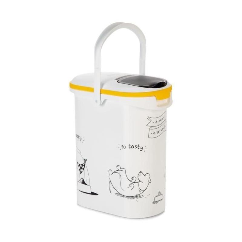 Boîte de rangement pour croquettes chien 4kg - 10L