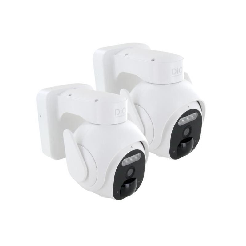Caméras extérieures rotatives DIO CONNECTED HOME - Lot de 2 - Batterie - 3MP